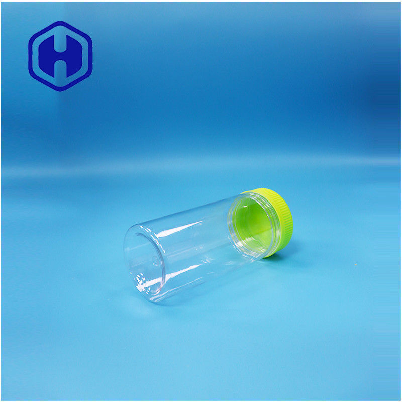 Đơn giản tròn Dried Food Nhựa quà kẹo Đậu quả đường PET Jar Screw Top Cover