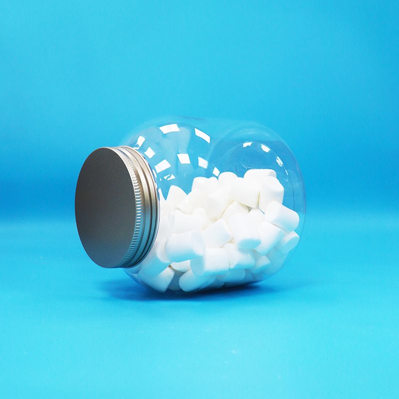 Nắp vặn nhôm trong suốt bằng nhựa PET tròn đựng kẹo, hạt, thực phẩm hàng ngày, thân thiện với môi trường