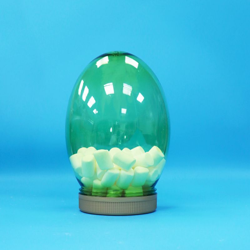 Hũ nhựa PET trong suốt hình dạng độc đáo, đạt chuẩn thực phẩm, đựng các loại hạt, quả hồ trăn, kẹo, nắp vặn phẳng