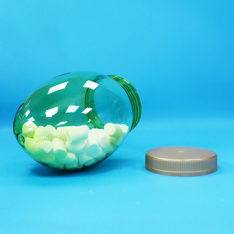 Hũ nhựa PET trong suốt hình dạng độc đáo, đạt chuẩn thực phẩm, đựng các loại hạt, quả hồ trăn, kẹo, nắp vặn phẳng