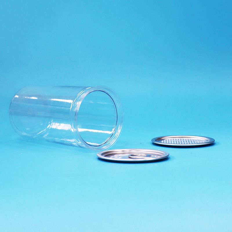 Hũ niêm phong dễ mở bằng nhựa PET trong suốt để đóng gói thực phẩm, kẹo, đồ uống