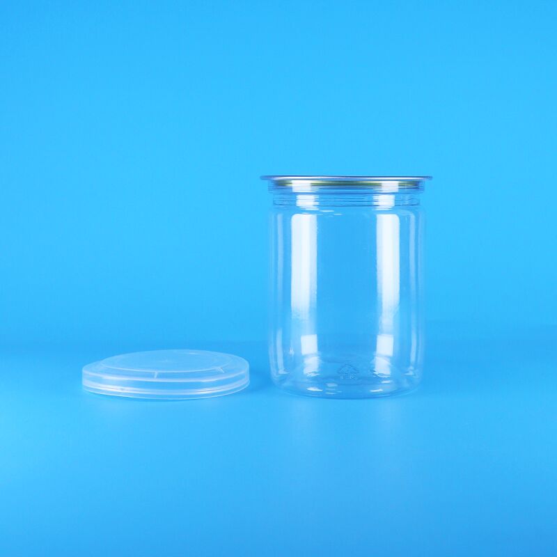 Đậu phộng rừng hữu cơ sấy khô thực phẩm Ống nhựa đầu dễ mở Hũ bắp rang bơ PET trong suốt