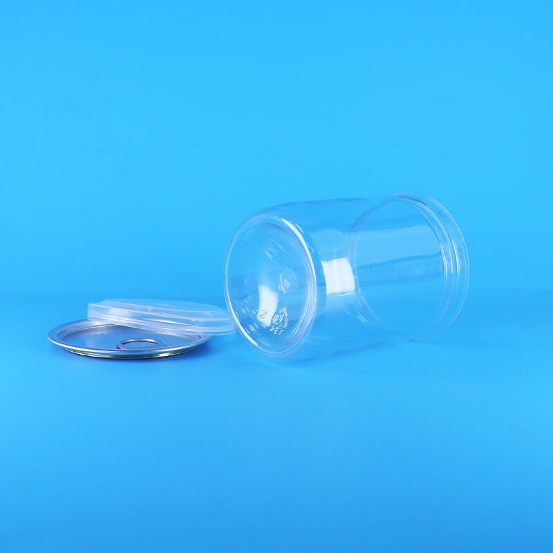 Đậu phộng rừng hữu cơ sấy khô thực phẩm Ống nhựa đầu dễ mở Hũ bắp rang bơ PET trong suốt