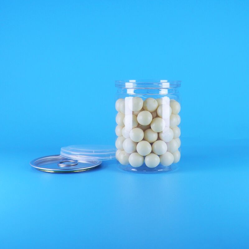 Hũ đựng bắp rang bơ PET trong suốt, nắp mở dễ dàng, thực phẩm khô hạt rừng hữu cơ