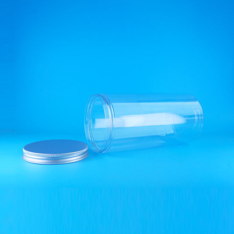 Vít nắp rộng miệng rõ ràng không khí kín cao tròn nhựa ẩm khô gấu chảo bánh quy