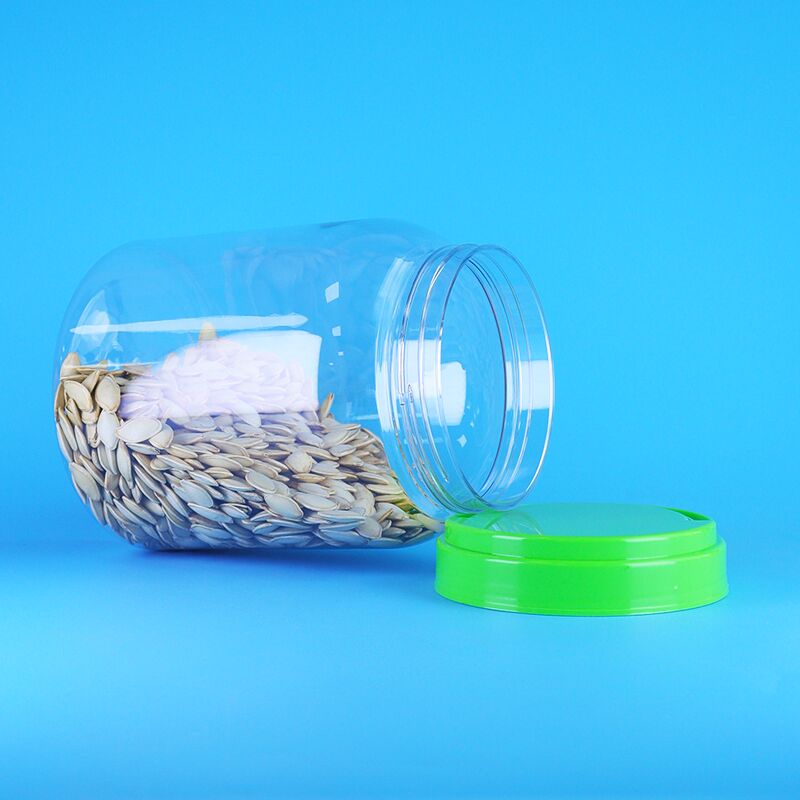 Hũ nhựa PET tròn nắp vặn, trong suốt, dùng để đựng thực phẩm, nạp đồ ăn, kẹo, cà phê, đồ khô