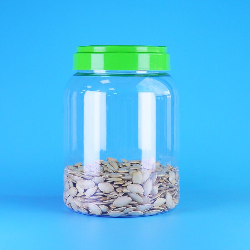Hũ nhựa PET tròn nắp phẳng trong suốt đựng thực phẩm, kẹo cà phê, hạt sen, thức ăn dặm cho bé