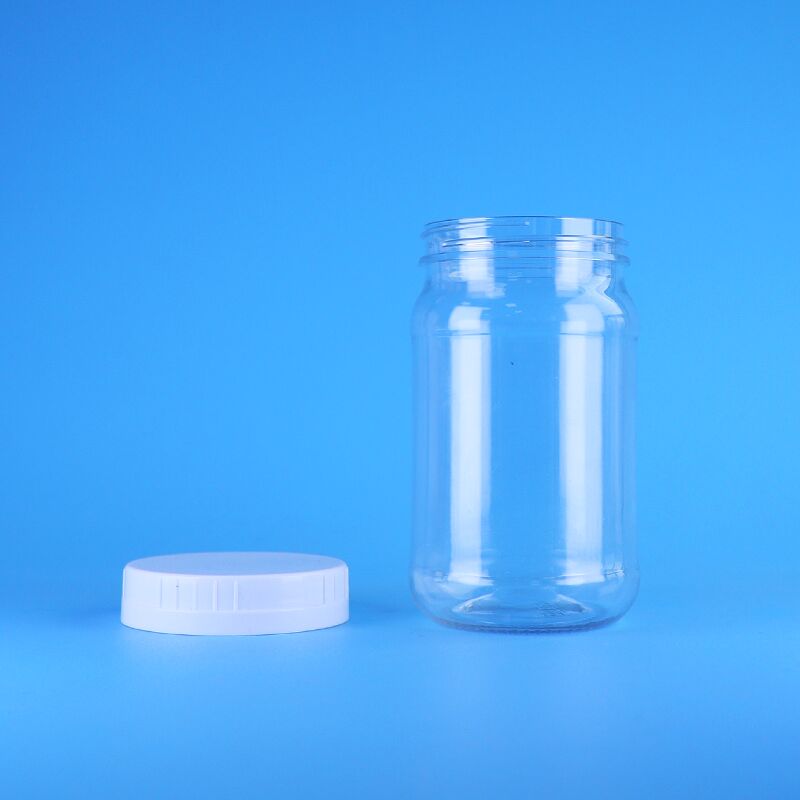 220ml Clear PET Plastic Jar White Screw Cap For Salad Jam Giải pháp đóng gói thực phẩm