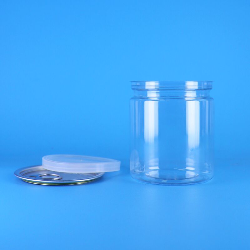 Không khí kín 250ml PET dễ mở nắp nhựa đào có thể ham đậu Hà Lan