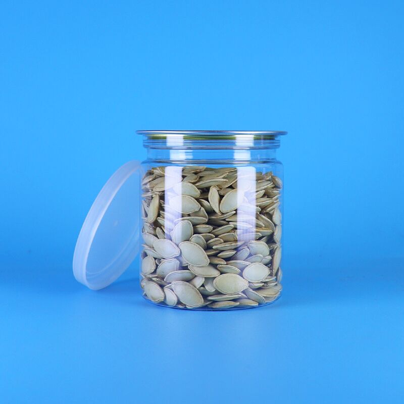 Không khí kín 250ml PET dễ mở nắp nhựa đào có thể ham đậu Hà Lan