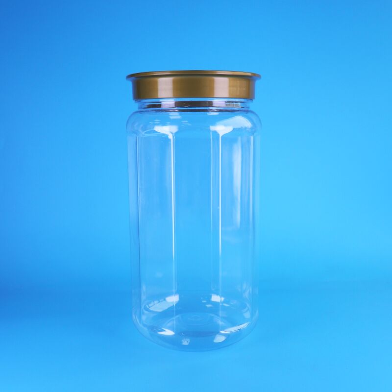 100% Airtight Food Grade PET Plastic Storage Jar with Custom Design for Raisin Walnut Fruit Jelly