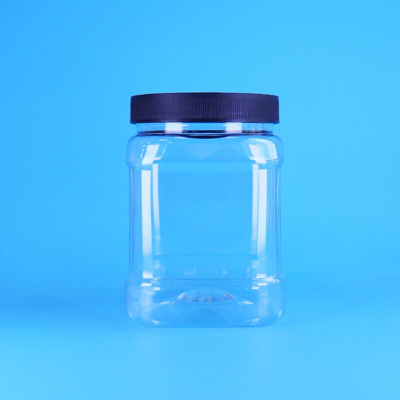 850ml Lò đóng gói nhựa hình vuông PET chất lượng thực phẩm với nắp vít để lưu trữ thức ăn cho trẻ sơ sinh và kẹo