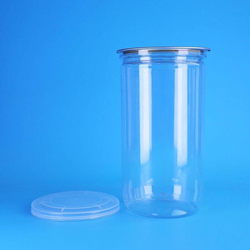 PET Custom Transparent Food Packaging Jars For Nuts Dried Fruits And Snacks Leak Proof Food Safe