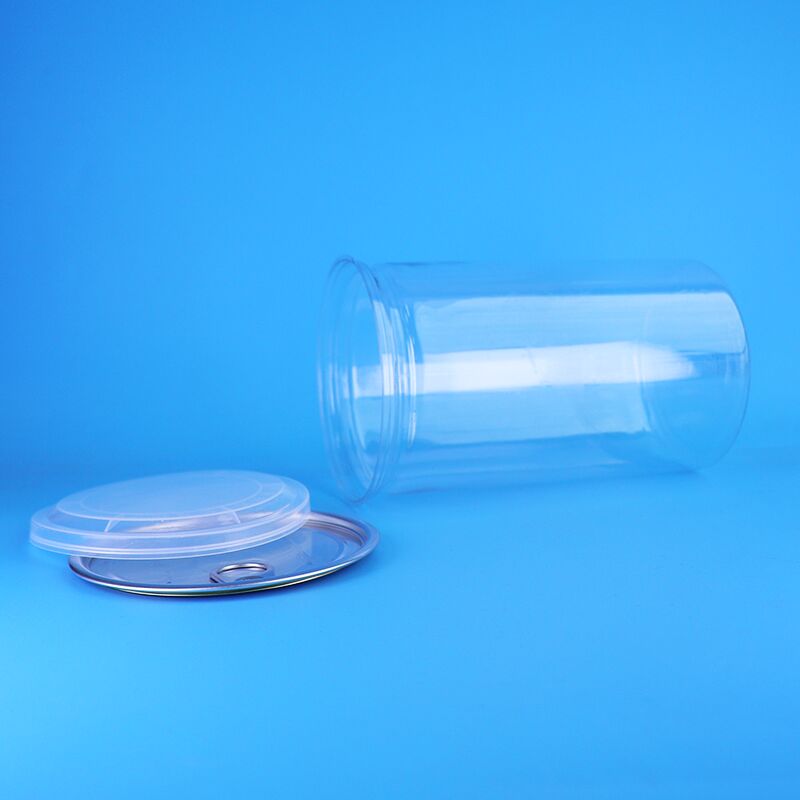 Premium Food Storage PET Transparent Cans For Cakes Brownies Cookies Pastries Candy