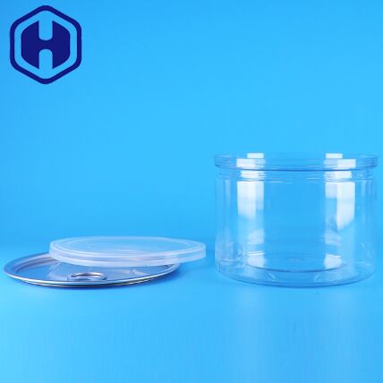 Nắp đậy dễ mở tròn bằng nhựa PET cho bao bì thiếc đựng thực phẩm, kẹo, bánh quy, đồ ăn nhẹ, trà