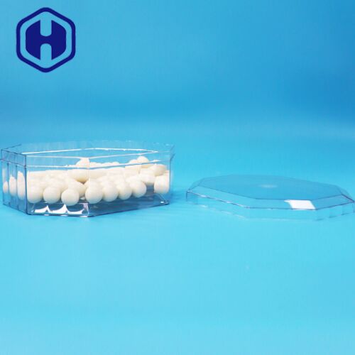 Hỗn trái cây khô kẹo hạt bánh quy PET nhựa hộp đóng gói hình tám giác chất lượng thực phẩm