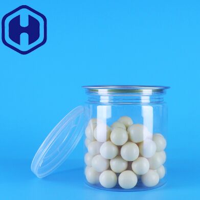 Chất chống rò rỉ dễ dàng mở nắp rõ ràng tròn đồ ăn nhẹ kẹo kẹo PET hộp nhựa đồ ăn đóng gói