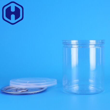 Được niêm phong thiết kế tùy chỉnh dễ dàng mở nắp nhỏ rõ ràng PET nhựa có thể cho các loại hạt thức ăn cho trẻ em