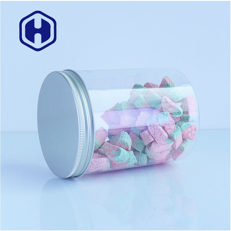 Thực phẩm cao cấp tinh khiết PET lọ nhôm nắp cho bánh quy kẹo an toàn dễ dàng để đổ Nhập hàng loạt sẵn sàng
