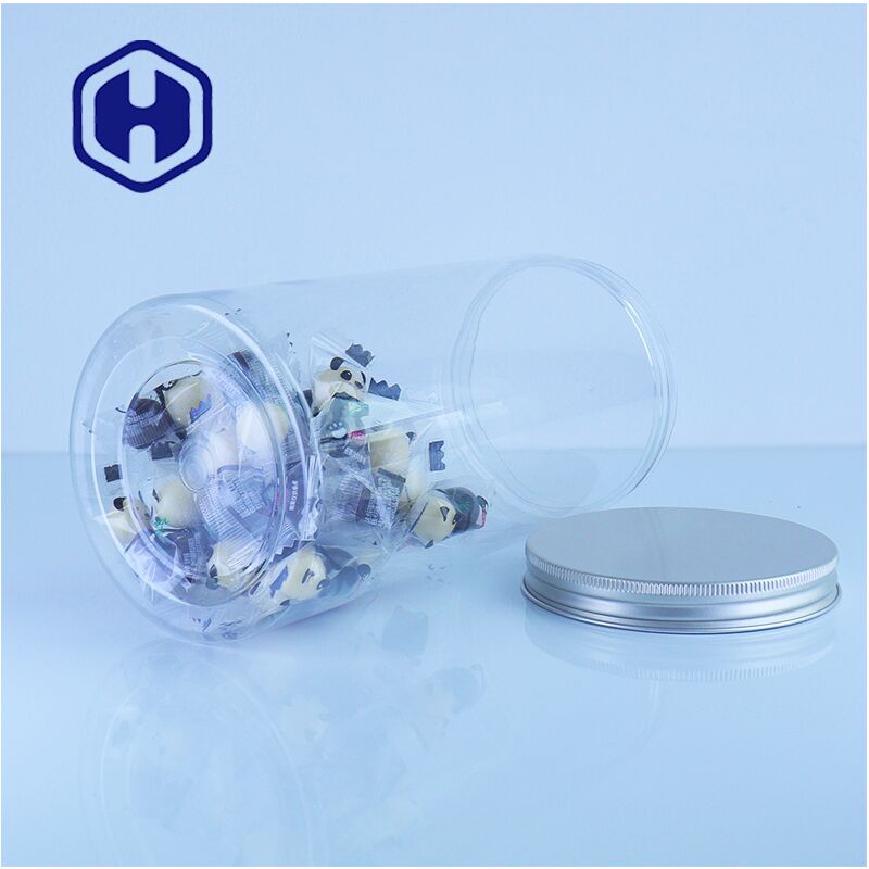 Lọ lưu trữ thực phẩm PET số lượng lớn có nắp có thể đổ được Các loại thảo mộc hoàn hảo Đường cà phê Trái cây khô