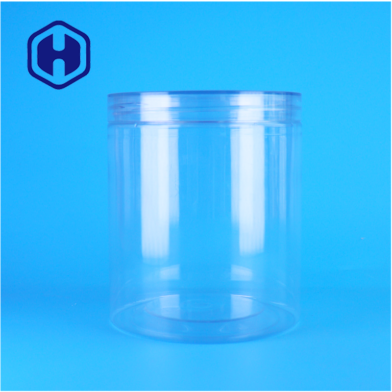 Thông minh thực phẩm chất lượng PET tùy chỉnh thực phẩm thú cưng bánh chili hạt bánh quy bình với nắp vít