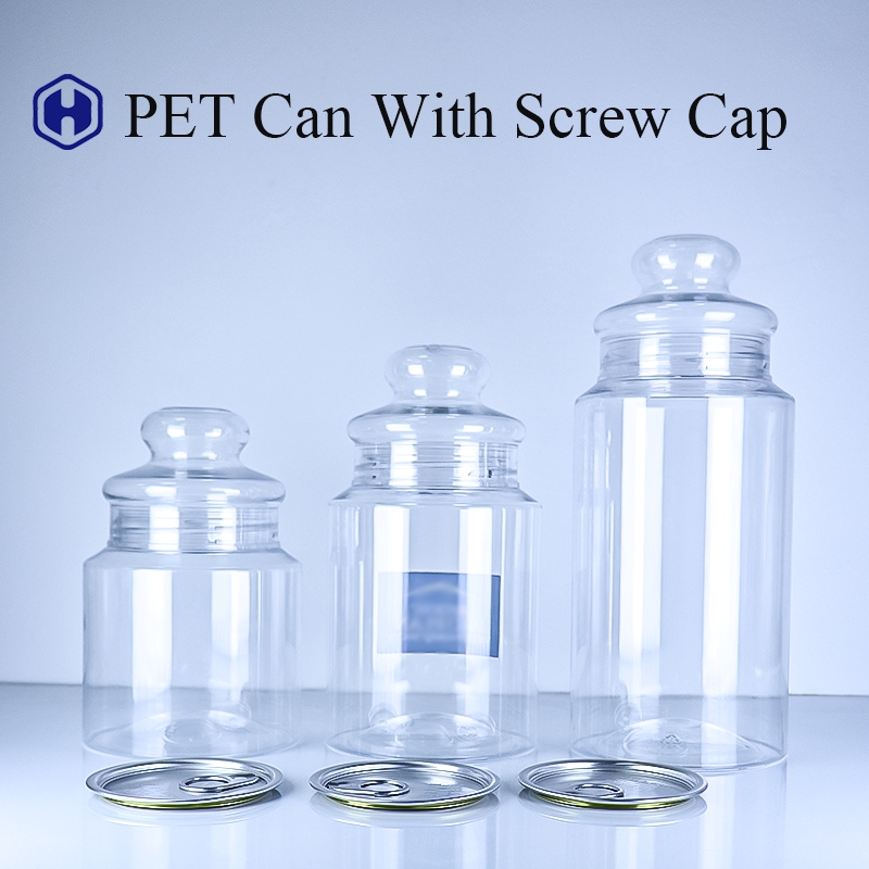 Ống PET cao cấp với nắp vít loại thực phẩm dễ mở bán buôn cho thị trường châu Âu