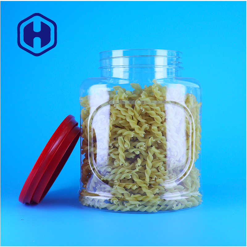 Nhìn rõ nhựa đồ ăn nhẹ bình với nắp vít Popcorn bao bì thực phẩm thùng chứa OEM nhà sản xuất