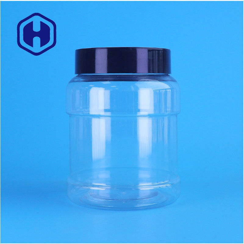Bao bì thực phẩm Crystal ODM Lọ PET trong suốt cho quả hồ trăn Quả óc chó Quả hồ đào Hỗn hợp các loại hạt
