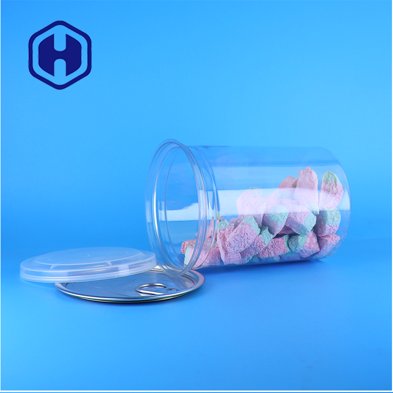 Hộp Nhựa PET Trong Suốt Chất Lượng Cao Dùng Đựng Thực Phẩm, Kẹo, Bánh Quy, Thạch Có Nắp PE