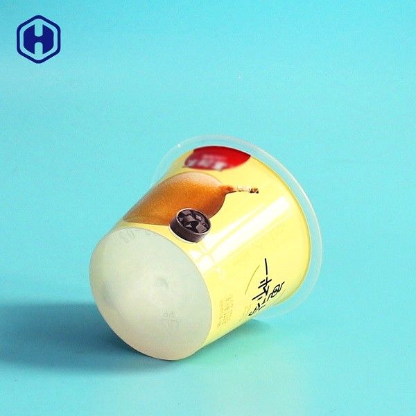 Nước ép trái cây IML Cup Lá Chất lỏng hàng đầu Leak Proof Đầy màu sắc Sữa chua rỗng Cup