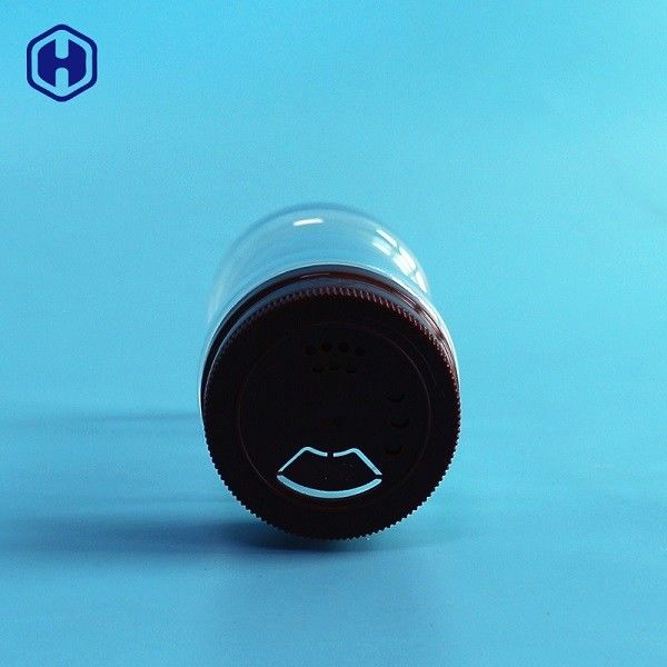 Bình nhựa gia vị trong suốt với ba loại lỗ quay nắp trên