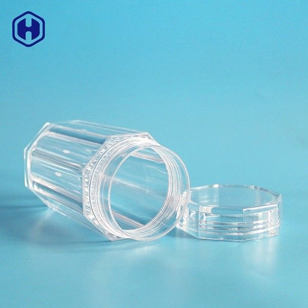 Octagon Shape Wide Miệng lọ nhựa y học Cookie Bao bì
