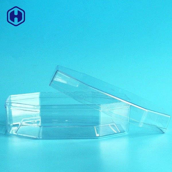 Lọ đựng thực phẩm bằng nhựa bát giác Bao bì Bánh sô cô la 340ml 12oz