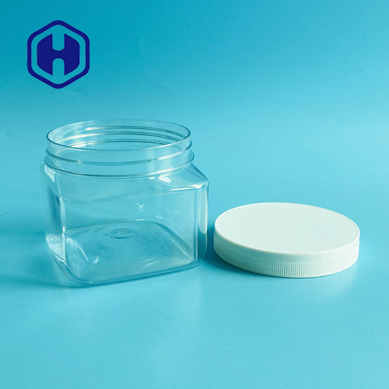 500g Hũ nhựa mỹ phẩm vuông 17,63oz cho Kem tẩy da chết toàn thân cho em bé