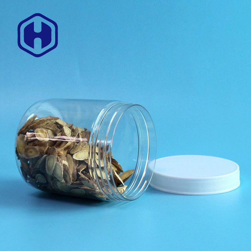 Vòng 510ml 87mm Lọ nhựa chống rò rỉ Đường nhai Kẹo cao su Lọ bảo quản PET