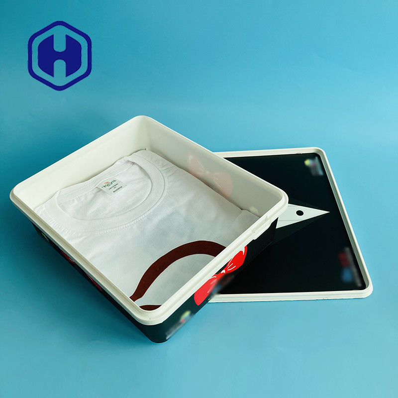 Hộp đựng bằng nhựa IML hình chữ nhật Món quà Giáng sinh Ngày lễ Hộp quà Áo khoác Áo khoác Váy Găng tay T - Gói áo sơ mi