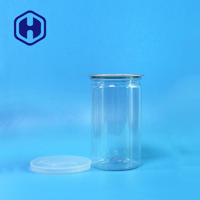 Tốt cho sức khỏe thẳng Bpa Lon nhựa trong suốt miễn phí 211 # 12oz 360ml Trái cây khô Đóng gói