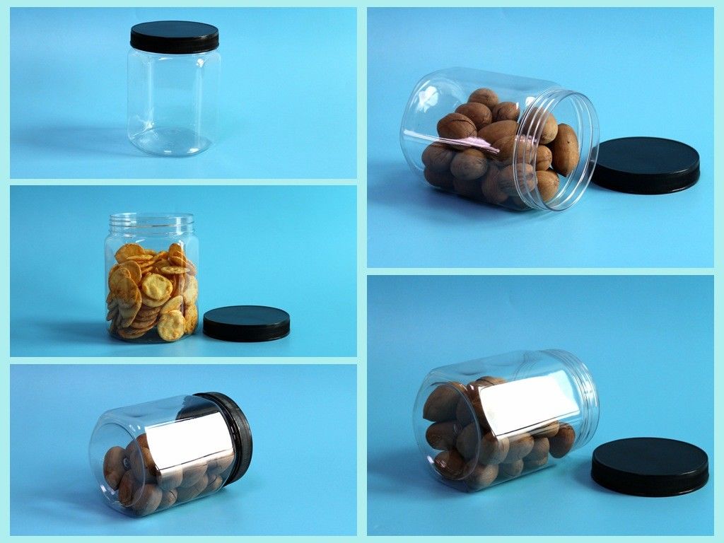 630ml 21.5oz Hộp nhựa hình lục giác Bột yến mạch Bột ngô Kẹo dẻo Bao bì khoai tây chiên rau củ