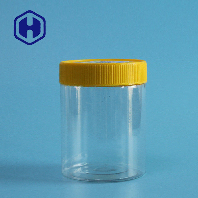 Bpa Miễn phí Nuts Lọ nhựa chống rò rỉ 350ml Vòng PET thẳng trong suốt có nắp