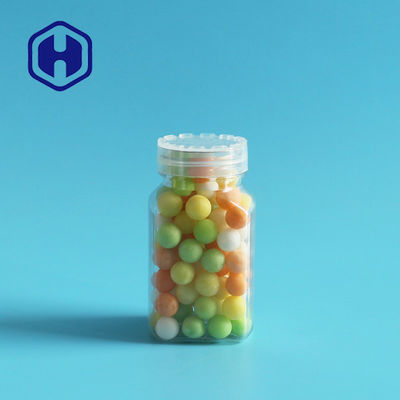 Lọ đóng gói bằng nhựa nhỏ 100ml cho kẹo đậu sô cô la Hạt hình vuông nhỏ