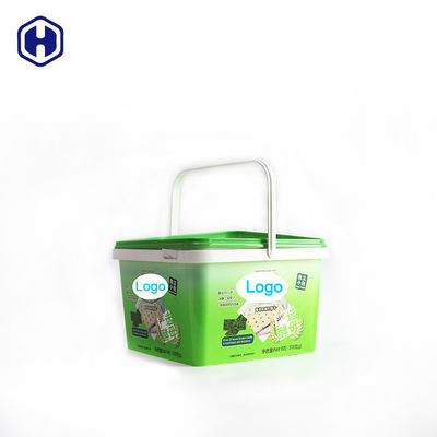 Chất chứa nhựa IML bền Chất chứa thực phẩm bằng polymer đúc