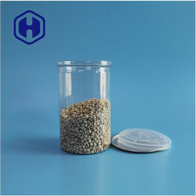 Thực phẩm biển hạt thực phẩm an toàn minh bạch tái chế PET tròn thực phẩm hộp với dễ dàng mở đầu