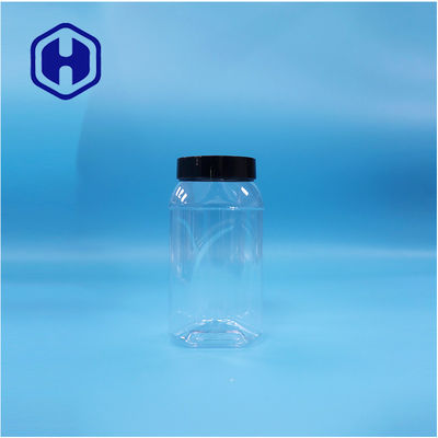 Tam giác hình dạng duy nhất Cung cấp thực phẩm PET Marshmallow Plastic Jar Screw Top Lid