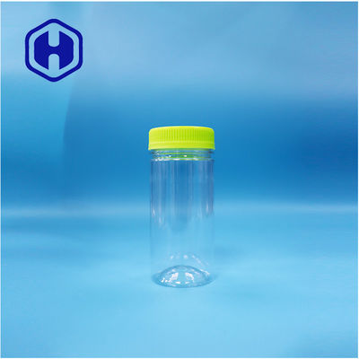 Đơn giản tròn Dried Food Nhựa quà kẹo Đậu quả đường PET Jar Screw Top Cover