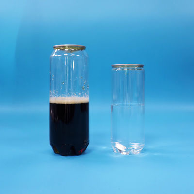 Có thể niêm phong trống Transparent PET soda đồ uống có thể dễ dàng mở nắp nhôm 500ml 330ml