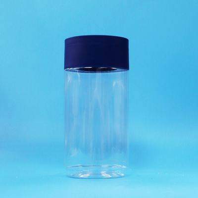 Hình hình hình bầu dục Nhựa PET trong suốt Bánh kẹo hạt kẹo lọ chống giả mạo Cap Bpa miễn phí