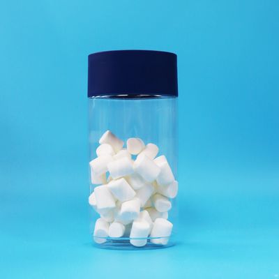 Hũ nhựa PET trong suốt hình bầu dục đựng bánh quy, hạt, kẹo, nắp chống giả mạo