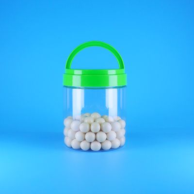 Hũ đựng bơ đậu phộng tròn trong suốt bằng nhựa PET rỗng có thể niêm phong bằng nắp vặn không chứa BPA