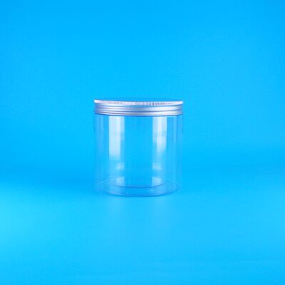 Thủy tinh thể chất dễ dàng mở nắp thực phẩm cà phê kẹo bánh quy hoa hồng trà nhựa tinh khiết PET lọ