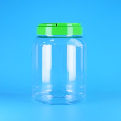 Hũ nhựa PET tròn nắp vặn, trong suốt, dùng để đựng thực phẩm, nạp đồ ăn, kẹo, cà phê, đồ khô